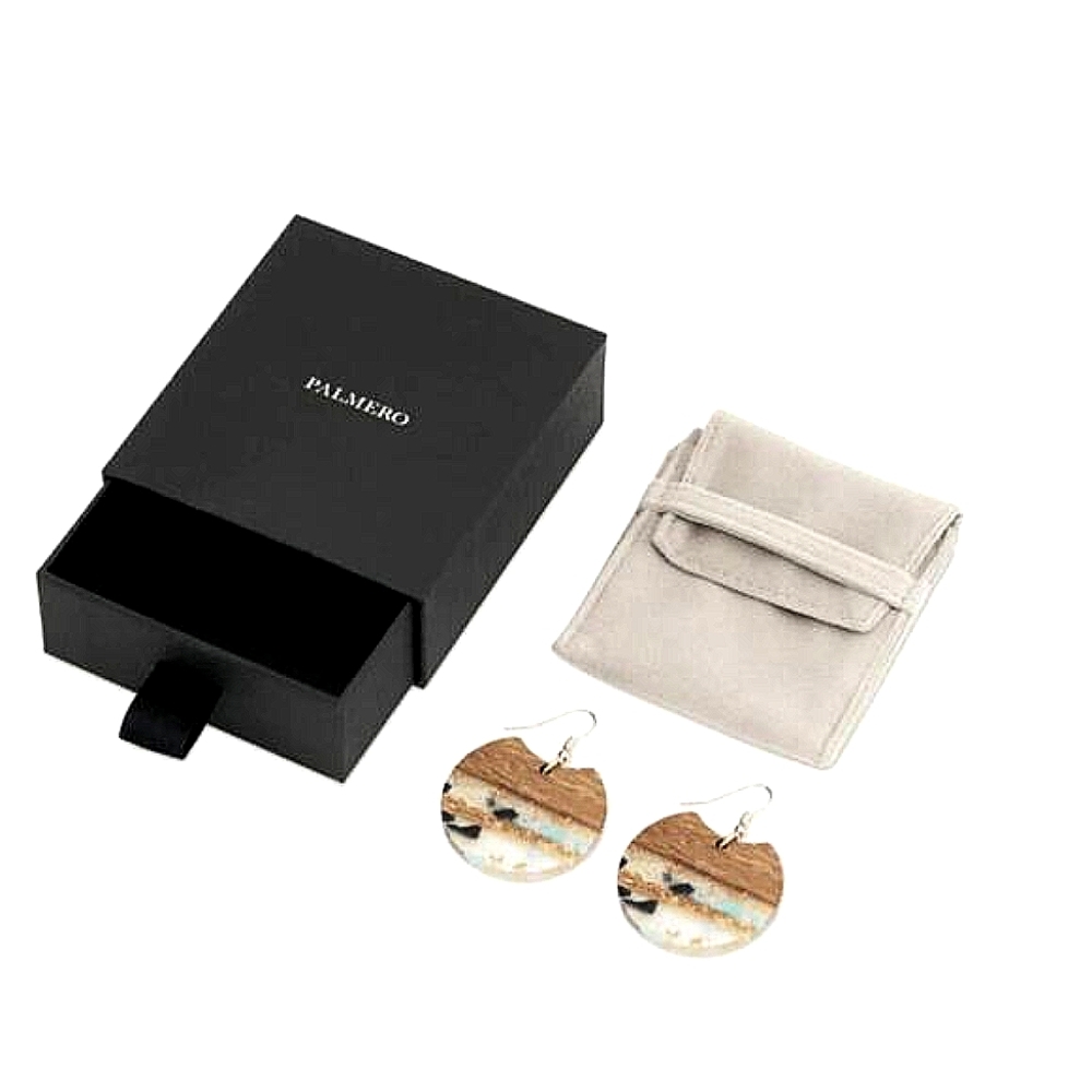 Palermo earrings 925 sterling 14k plated Hooks Boho Gold Flecks Earring